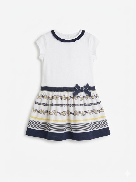 Chicco Kleid, weiss blau  03838